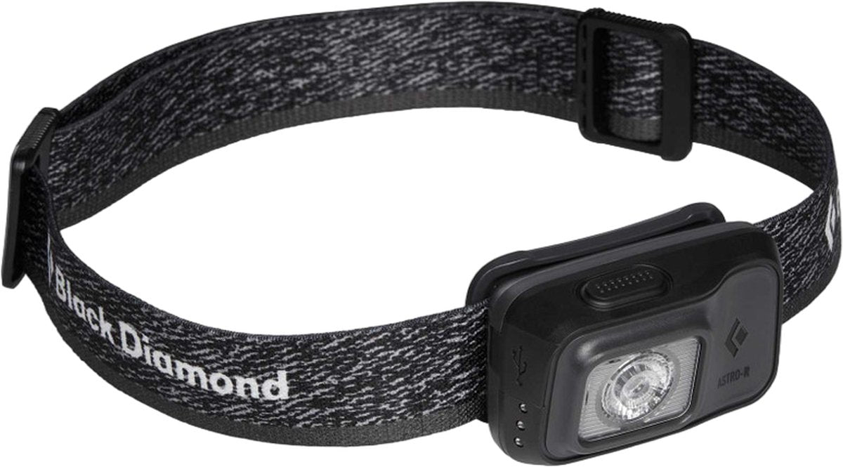 Black diamond astro 300-r hoofdlamp - hoofdlamp - graphite