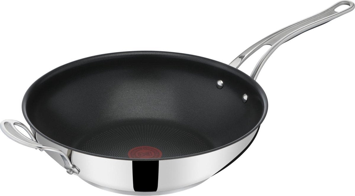 Jamie oliver by tefal tefal jamie oliver cook's classic - wokpan - ø 30 cm - geschikt voor alle warmtebronnen - rvs - duurzaam