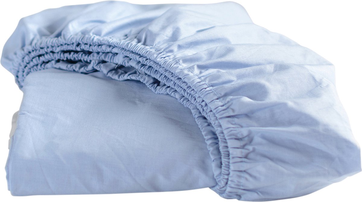 Cinderella - weekend - hoeslaken - tot 25 cm matrashoogte - 120x200 cm - lichtblauw