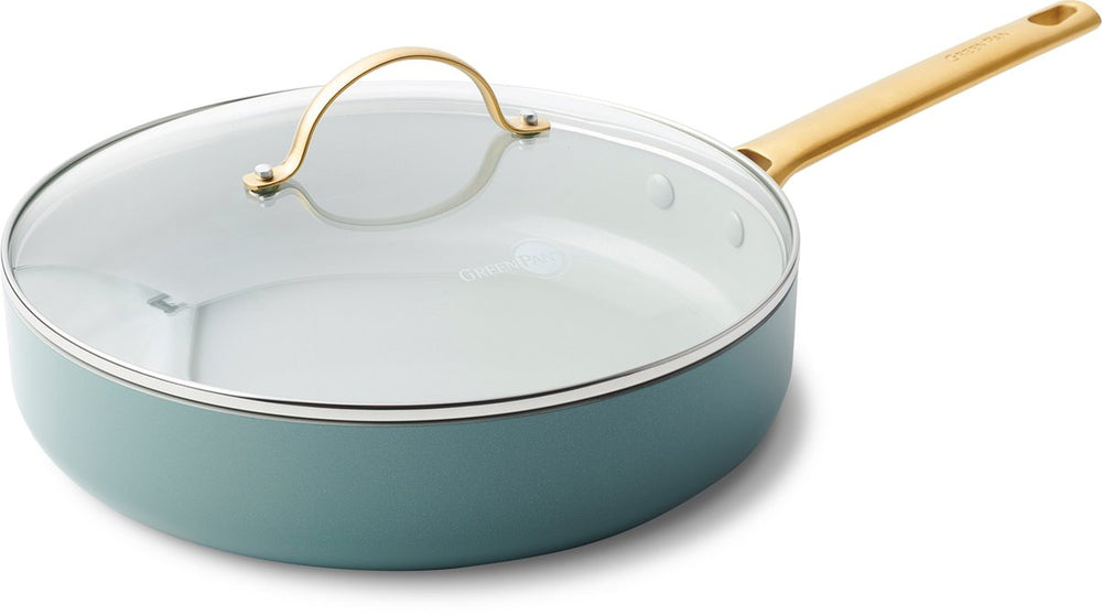 Greenpan padova hapjespan - met deksel - ø 28 cm - pfas-vrij