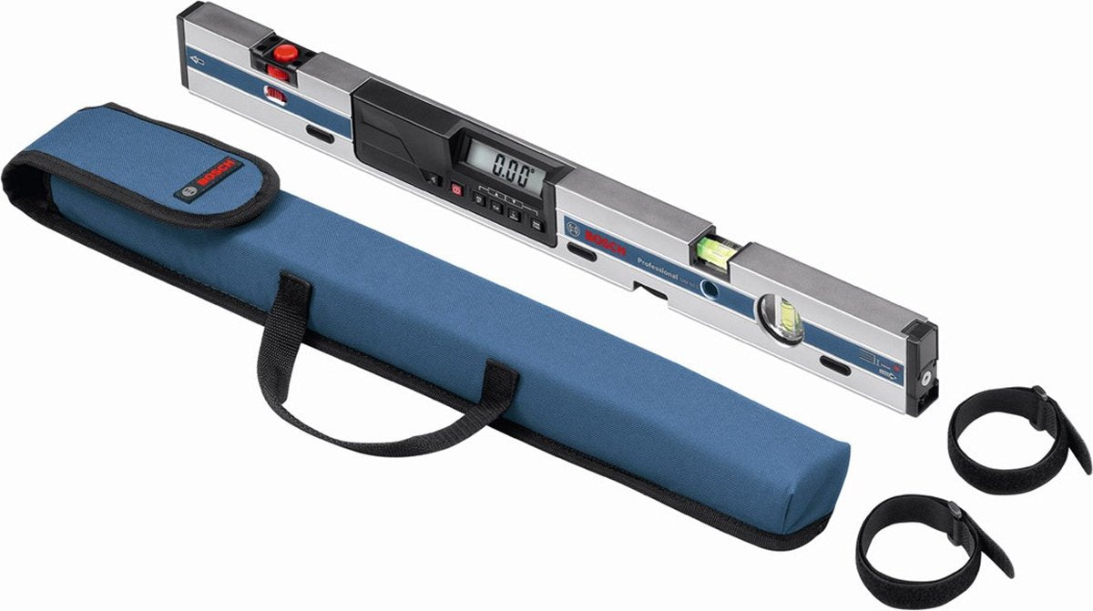 Bosch hoekmeter en waterpas gim 60 l ( 4 x aa batterijen + etui)