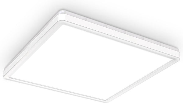 B.k.licht - led plafonniére - dimbaar - met indirect licht - led paneel - l: 29.3cm - 4.000k - 18w