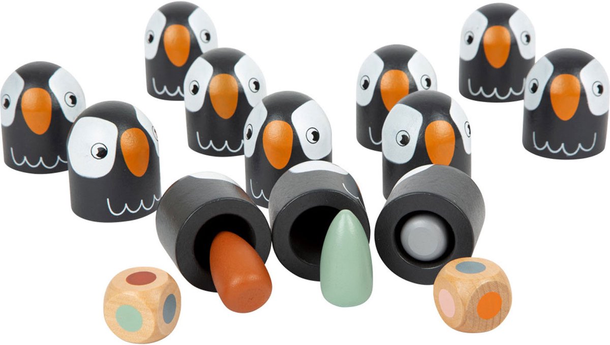 Kleine voet - houten memospel pinguin, 26dlg.