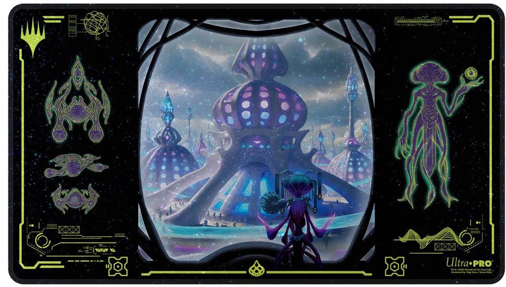 Ultrapro ultra pro - magic: the gathering - edge of eternities - uthros, titanic godcore holofoil playmat - uk