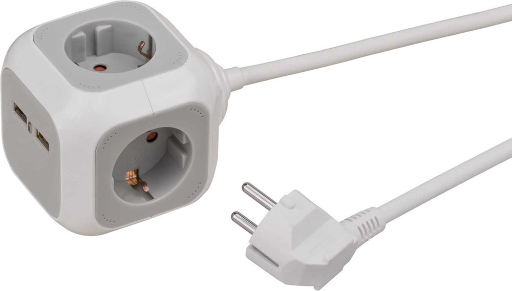 Brennenstuhl Brennenstuhl ALEA-Power 2xUSB-Oplader + stekkerblok 4-voudig