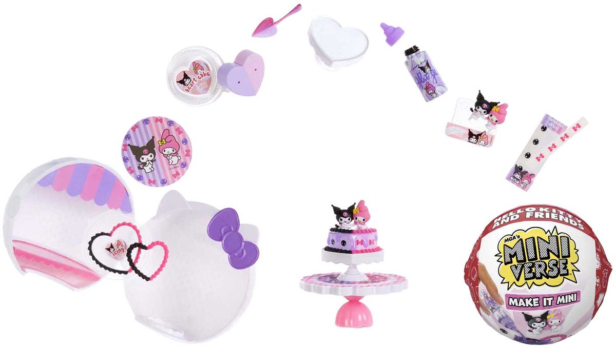 Miniverse make it mini hello kitty and friends - knutselset - maak sanrio miniaturen