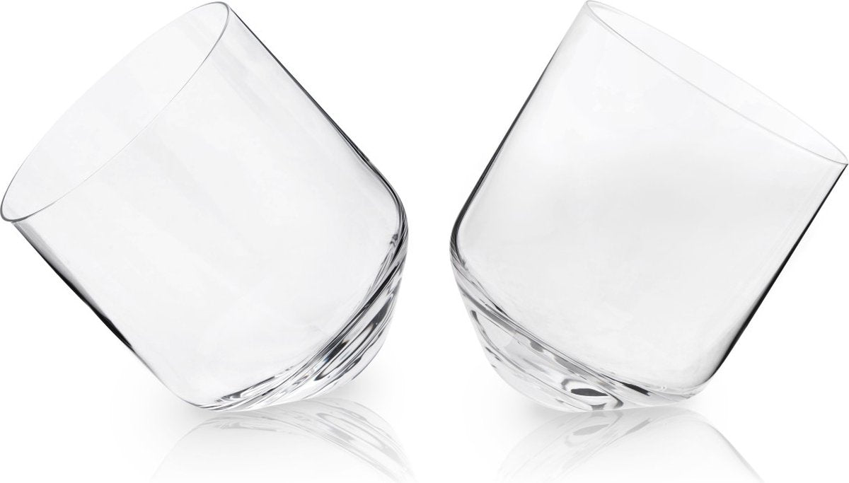 Viski rolling whiskeyglas - kristal - 354ml - 2 stuks
