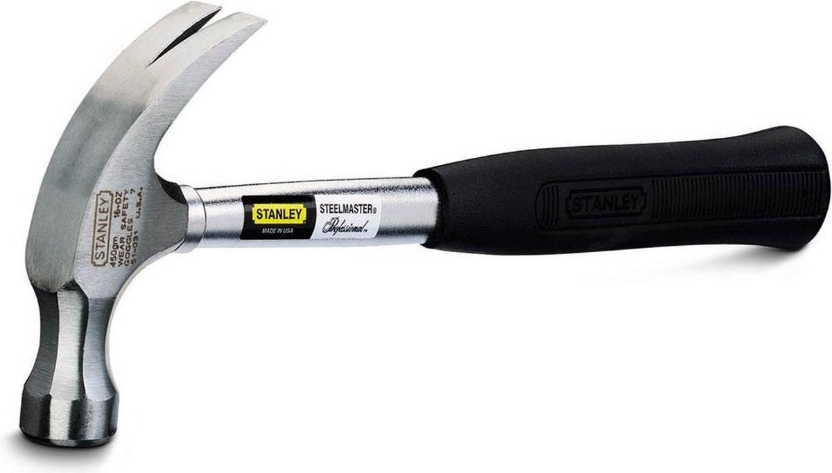 Stanley handgereedschap klauwhamer steelmaster 450gr - 1-51-031