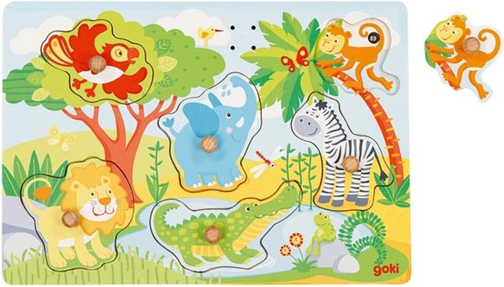 Goki steekpuzzel - zoodieren