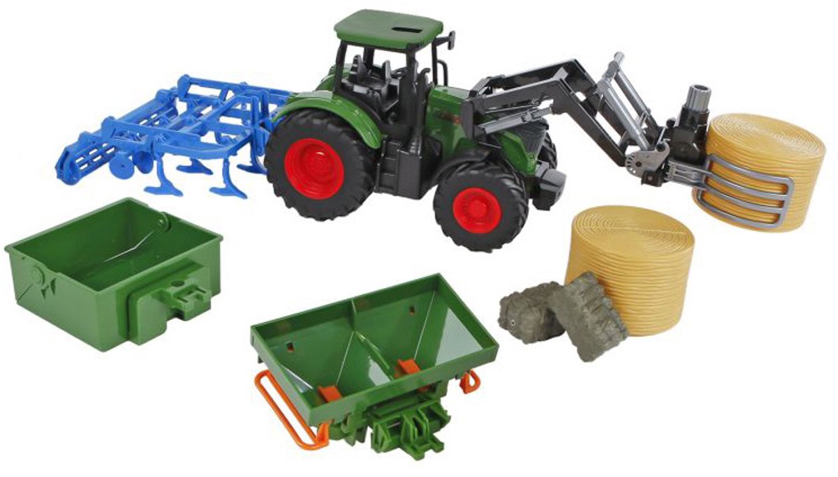 Kids Globe Tractor met Accessoires, 30cm