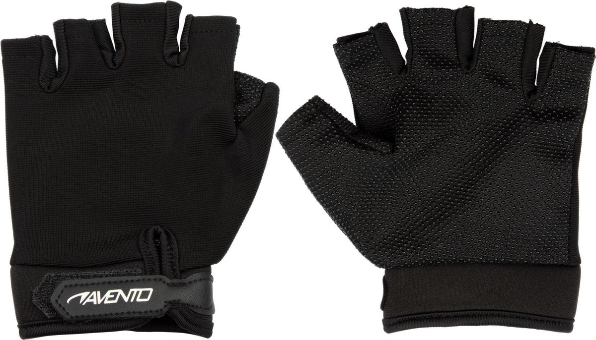 Avento fitness handschoenen mesh - zwart - s m