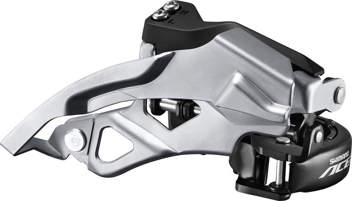 Shimano - voorderailleur - 3 x 9-versnellingen – acera t3000 – top swing – dual pull