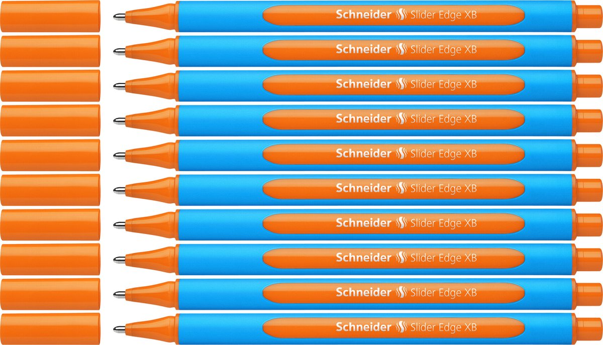 Schneider schrijfwaren schneider balpen - slider edge - xb - oranje - 10 stuks - s-152206-10