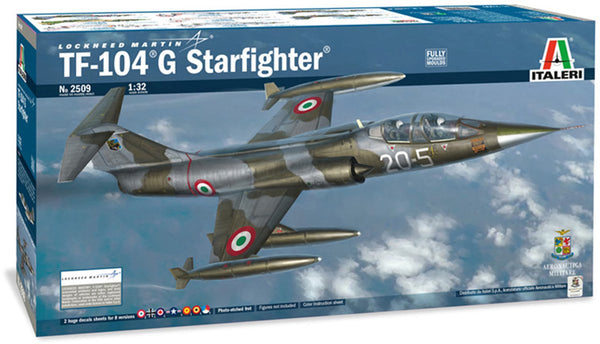 Italeri modelbouwpakket vliegtuigen - 2509 tf-104 g starfighter (nl decals) plastic - 1:32 - modelbouw