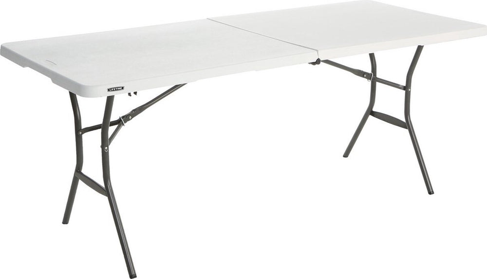 Lifetime - werktafel - buffettafel - 180 cm - inklapbaar als koffer - wit