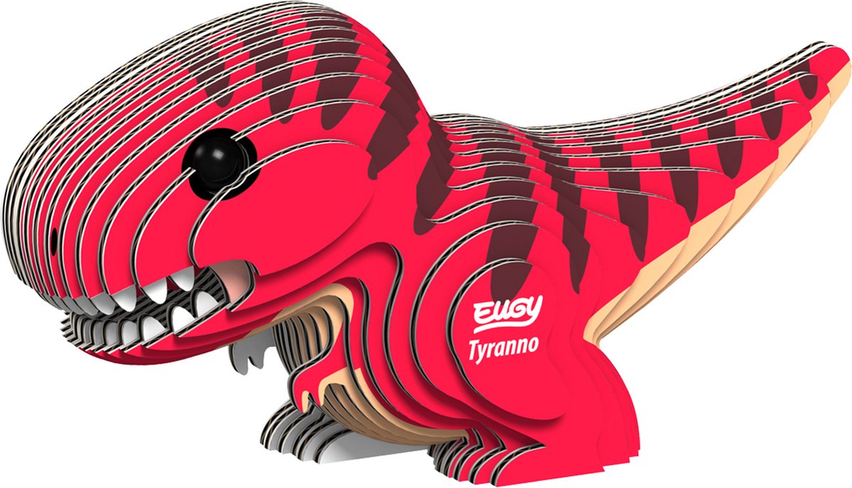 Eugy 3d puzzel - tyranno - prehistorie - duurzaam - verzamel ze allemaal - 6 jaar
