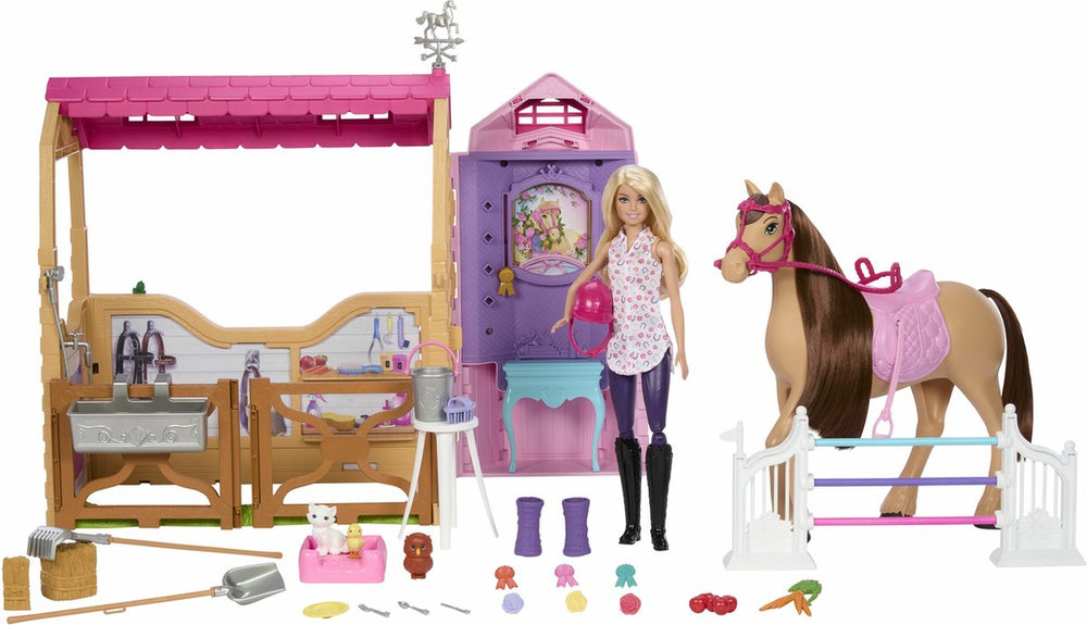 Barbie familie paardenjacht ultieme stal