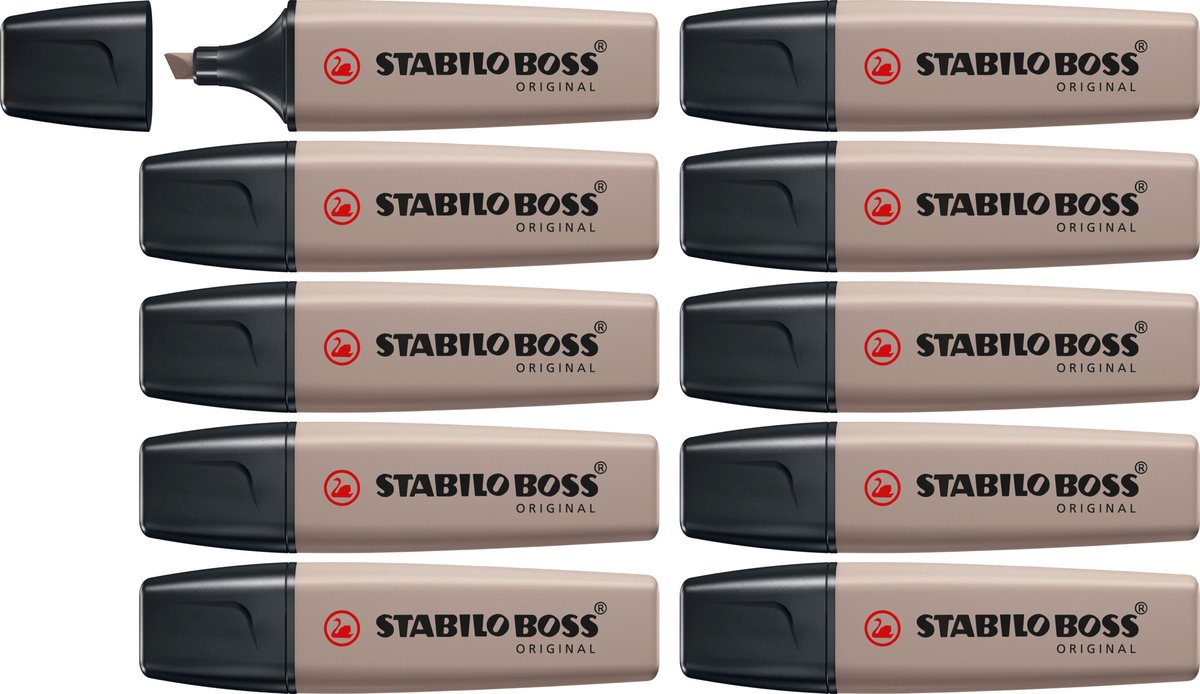 Stabilo boss original - markeerstift - warm grijs - doos 10 stuks