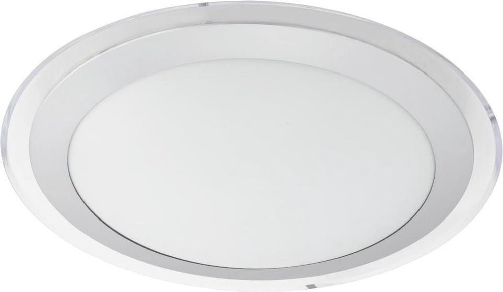 Eglo competa 1 - wand plafondlamp - 1 lichts - ø335mm. - wit, zilver, helder