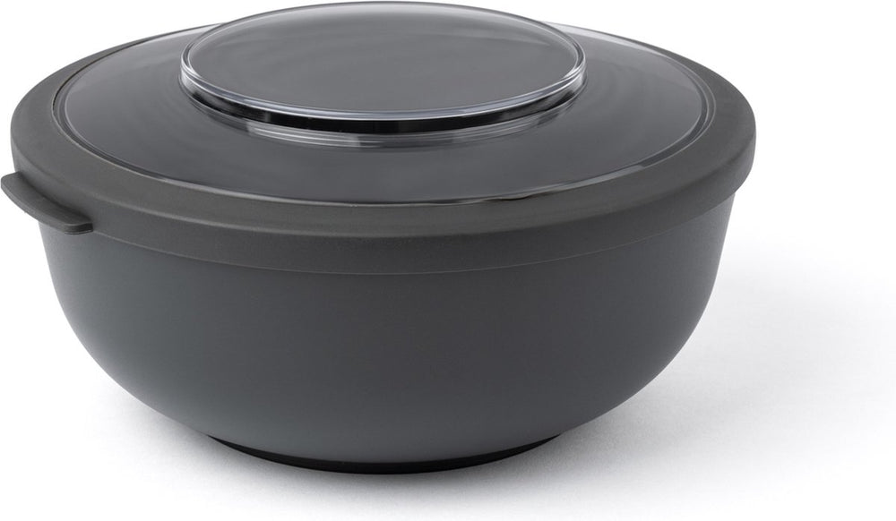 Amuse tylla charcoal 2000ml - lunchbox – lunchtrommel – bowl met deksel - perfect afsluitbare vershouddoos - saladebox voor onderweg - bpa-vrij – zwart