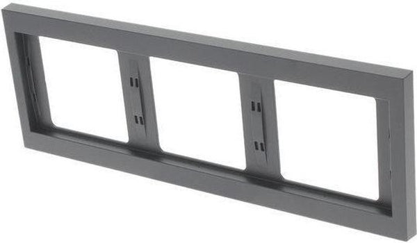 Berker k1 inbouw afdekraam 3-voudig horizontaal antraciet