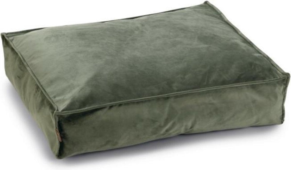 Designed by lotte nalino - hondenkussen - fluweel - velvet - groen - 70x55x15 cm