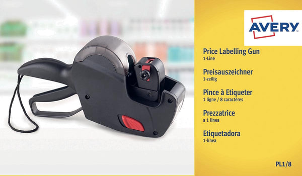 Avery - prijstang - 1 regel - 8 tekens- av-pl1 8