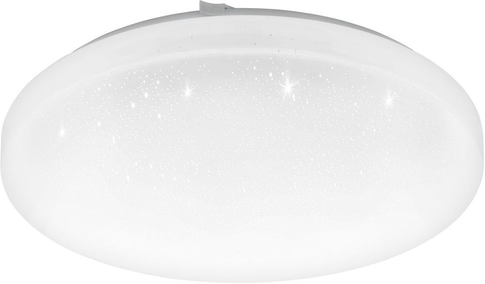 Eglo frania-s plafondlamp - led - ø33 cm - 1-lichts - wit kristaleffect