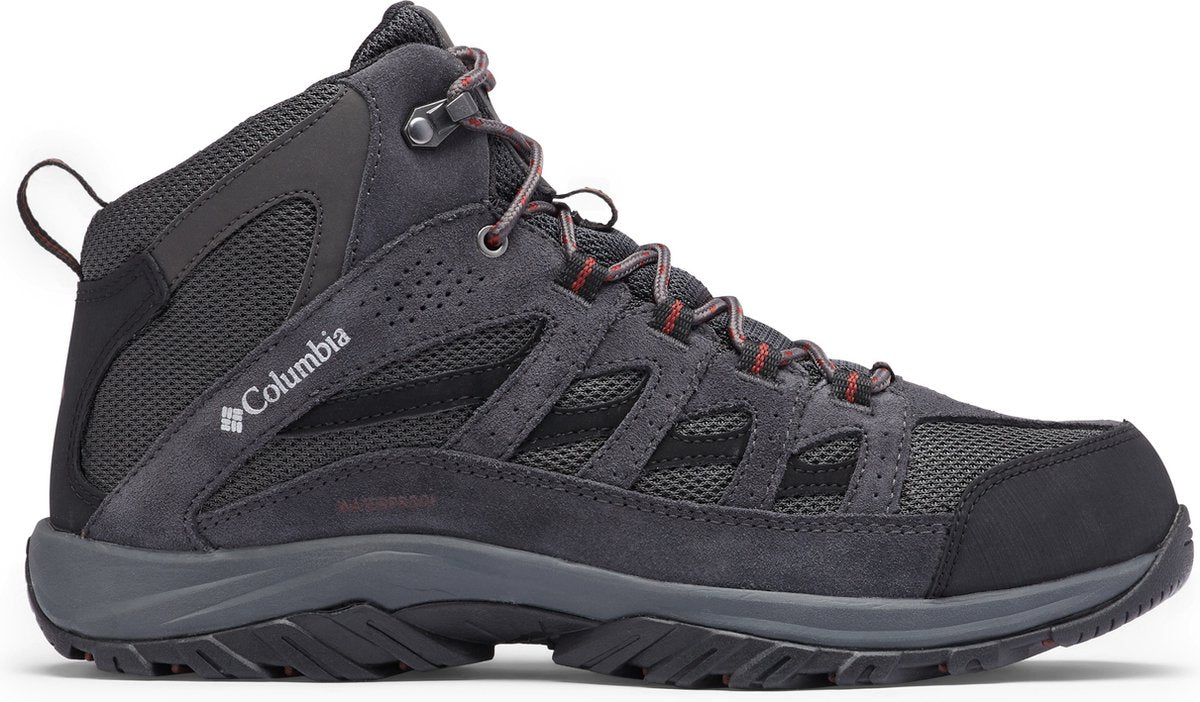 Columbia crestwood™ mid waterproof heren wandelschoenen - dark grey, deep rust