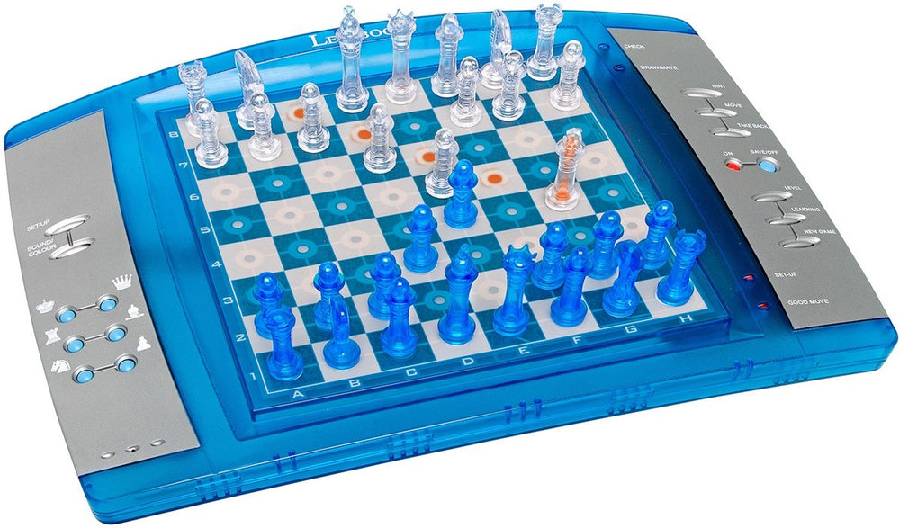 Lexibook chesslight® elektronisch schaakspel met verlichting en doorschijnende schaakstukken