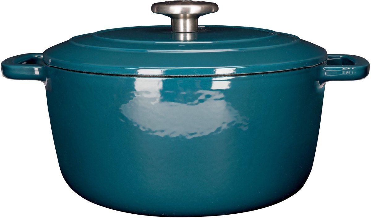 Cosy trendy fontestic gietijzeren kookpot - dia.24h11,6cm - 4,6l - green heron