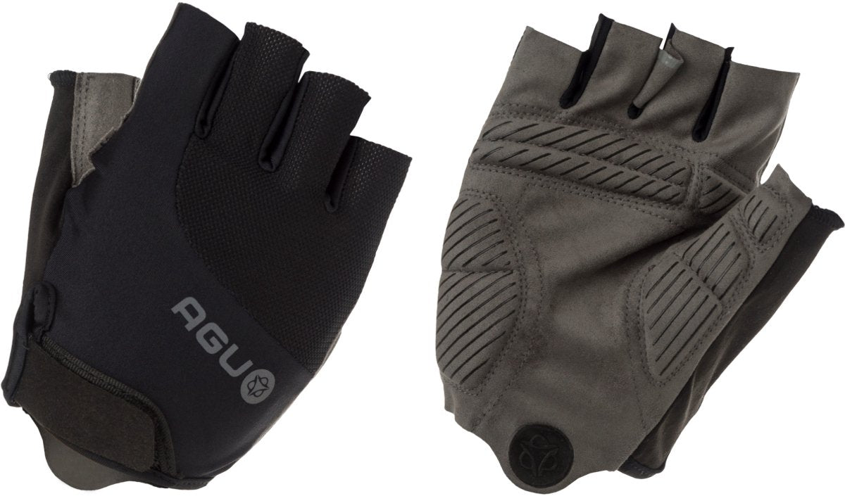 Agu super gel fietshandschoenen zomer - wielrenhandschoenen dames heren - zwart - maat xxl