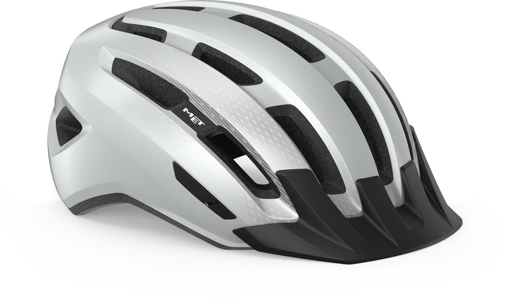 Met downtown mips fietshelm - e-bike stadsfiets – maat m l (58-61cm) - white | gloss (wit)