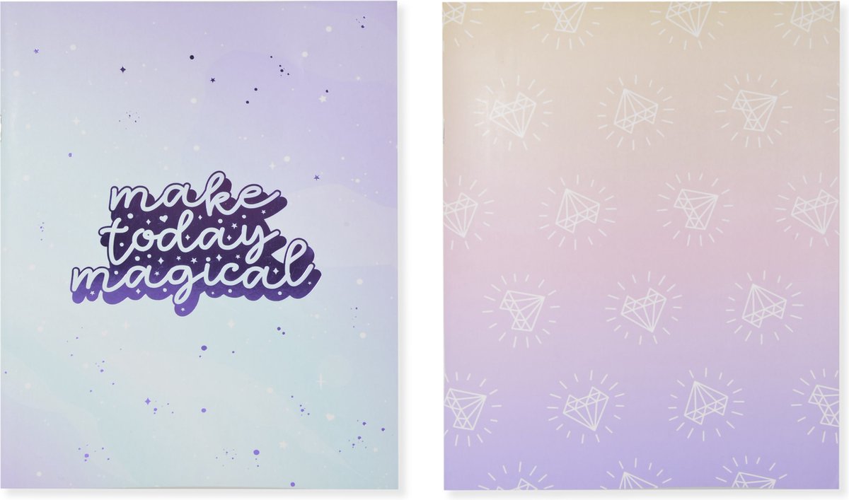 Kangaro schriften - galaxy girl - a5 - lijn - 4 stuks - k-pm410001