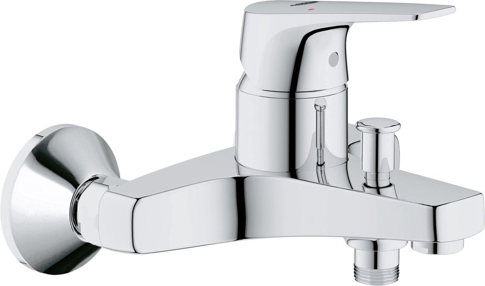 Grohe quickfix start flow badkraan - met omstel en koppelingen - chroom