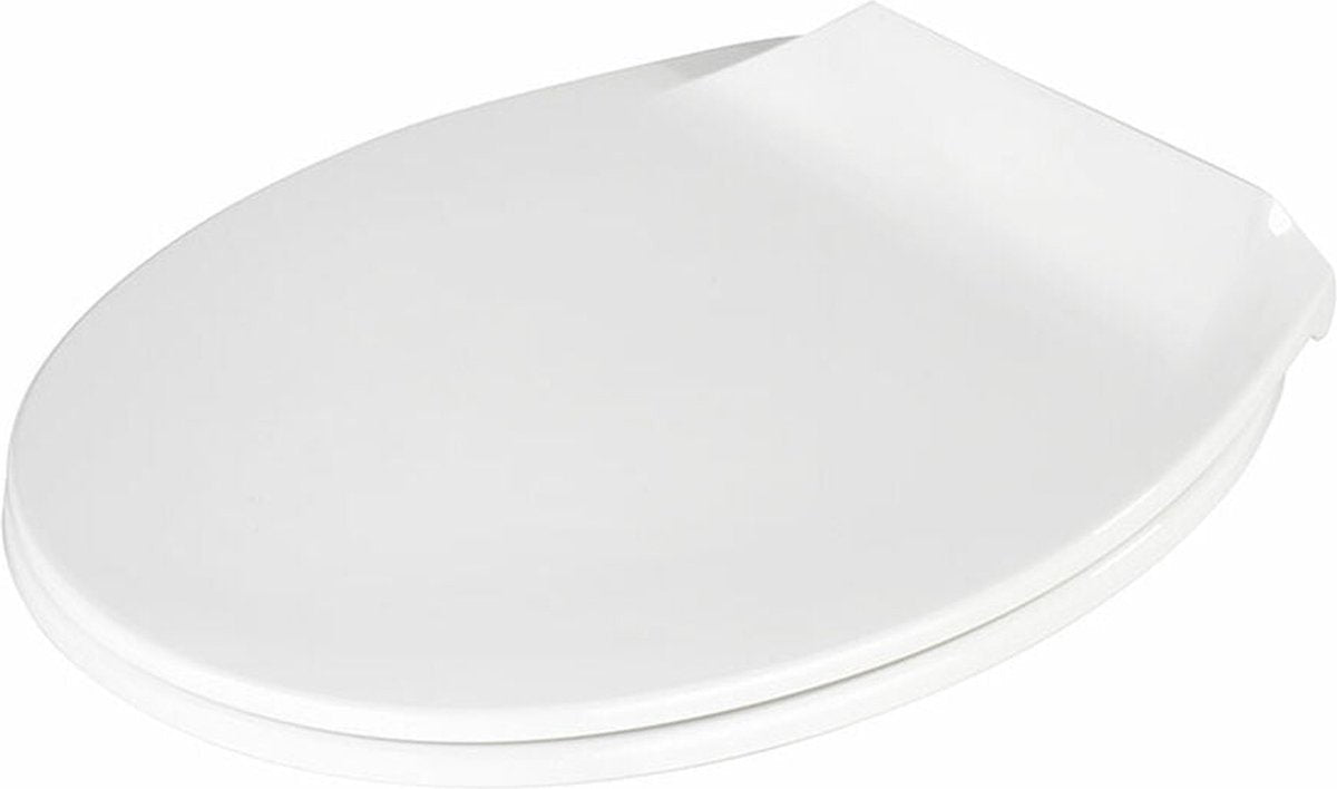 Wenko wc bril kos - wit thermoplast - easy-close softclose sluiting - fix-clip bevestiging afklikbaar - toiletbril - toiletzitting - wit