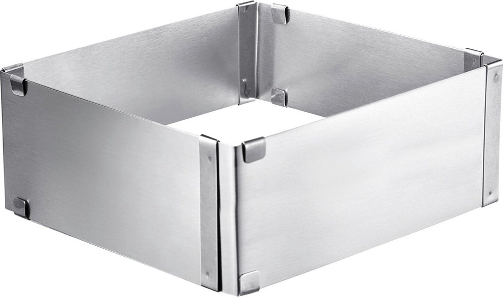 Westmark bakframe, verstelbaar: 15,5 - 28 cm, extra hoog: 8 cm, roestvrij staal, zilver, 31332260