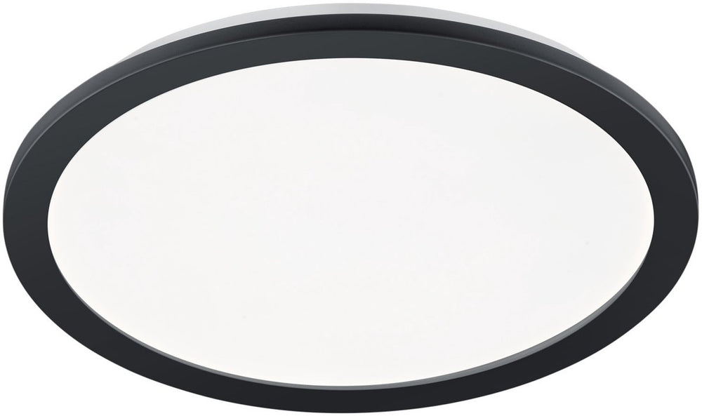 Rl live your light reality camillus - plafondlamp - zwart mat - incl. 1x smd 22 w - afstandsbediening - geintegreerde dimmer - traploos instelbare lichtkleur - nachtlampje - niet extern dimmerbaar - sterlichteffect - geheugenfunctie