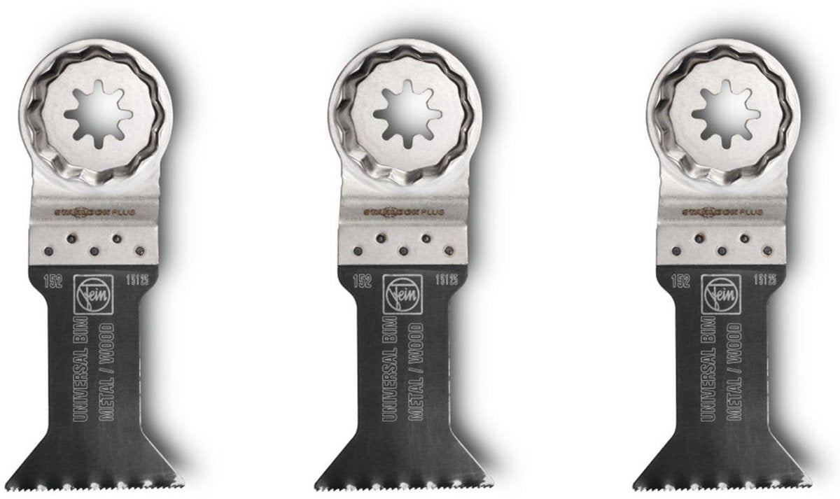 Fein e-cut universal starlock plus sägeblatt 3 stk. 60 x 44 mm ( 63502152220 ) bi-metall