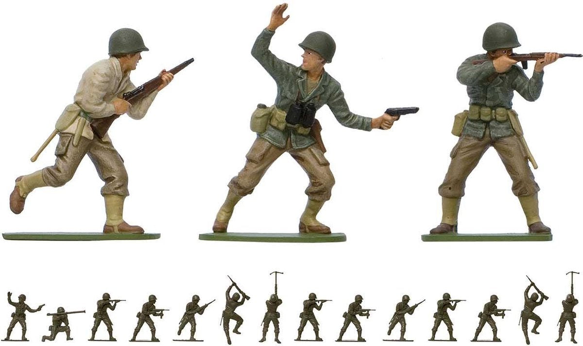 Airfix modelbouwpakket militaire voertuigen - 02703v wwii u.s. infantry - figures plastic - 1:32 - modelbouw