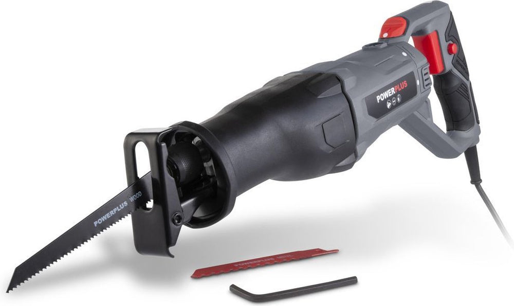 Powerplus elektrische reciprozaag powe30030 - 710w zaagmachine - 2800min1- gereedschap met 2 acc.