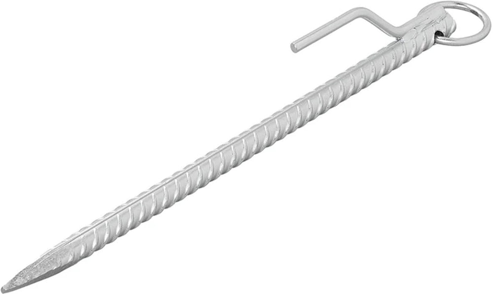 Proplus grondpen - 41cm - met haak en ring - tentharing - rotspen - haring - ø 18 mm - staal