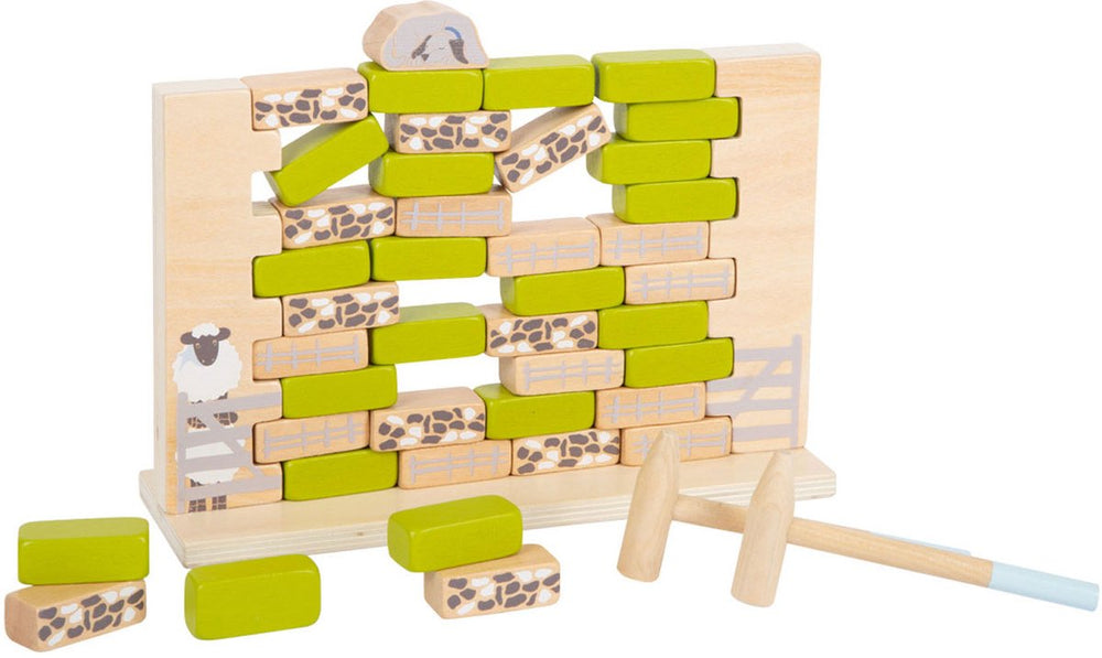 Small foot - wooden wobbly wall game