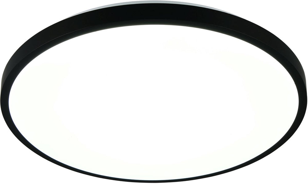 Rl live your light reality slope - plafondlamp - zwart mat - incl. 1x smd 34 w - afstandsbediening - geintegreerde dimmer - traploos instelbare lichtkleur - nachtlampje - dimbaar met schakelaar - niet geschikt voor externe dimmer - geheugenfunctie - timer