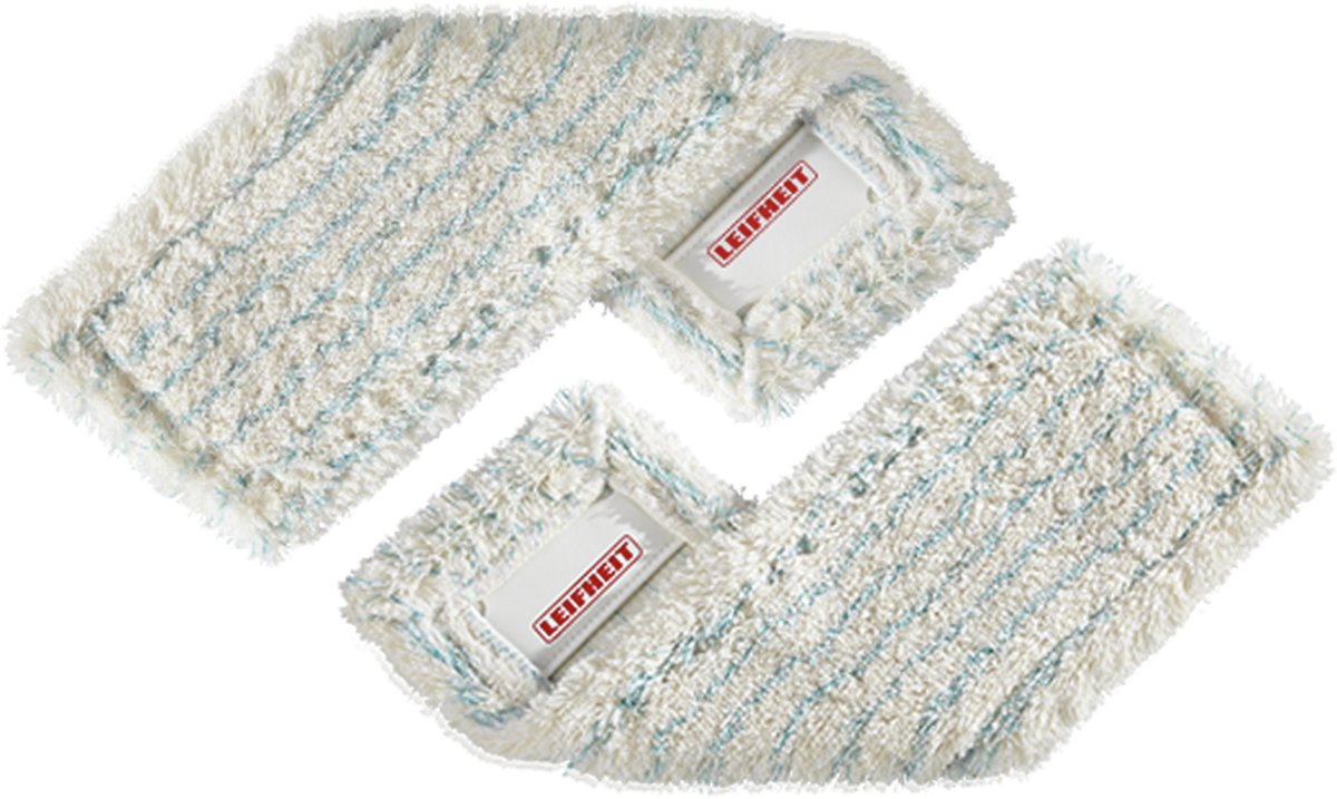 Leifheit profi xl vloerwisser overtrek - 42 cm - cotton plus - 2 stuks