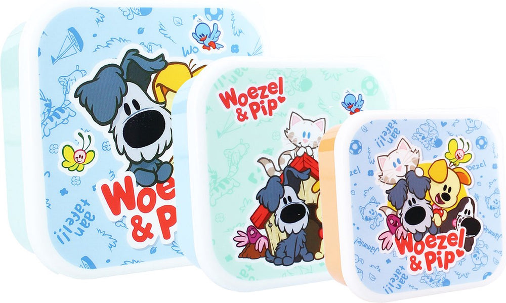 Woezel en pip snackbox 3 in 1 verse hapjes