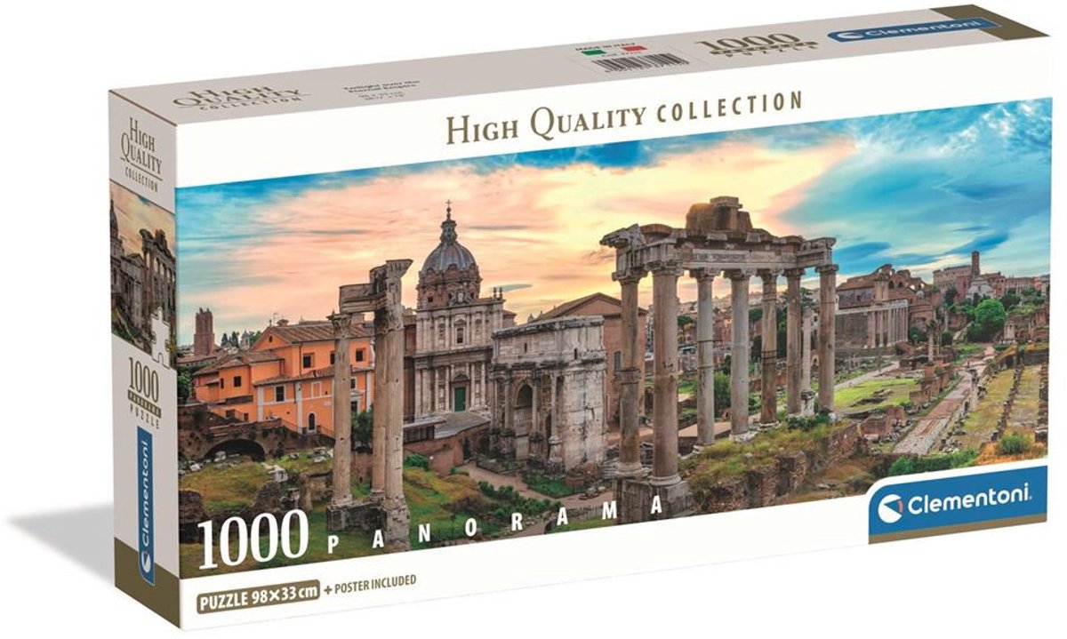 Clementoni legpuzzel twilight over the eternal empire - puzzel 1000 stukjes - high quality collection puzzle - panorama - puzzels voor volwassenen