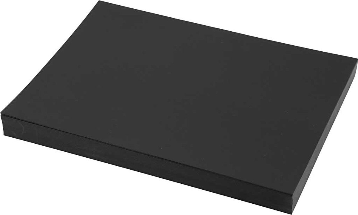 Creativ company cc card, a4, sheet 210x297 mm, 200 g, black, 100 sheet 1 pack
