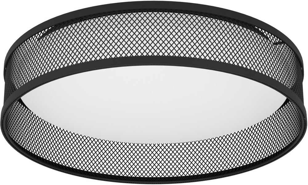 Eglo luppineria plafondlamp - led - ø 38,5 cm - zwart|wit - staal