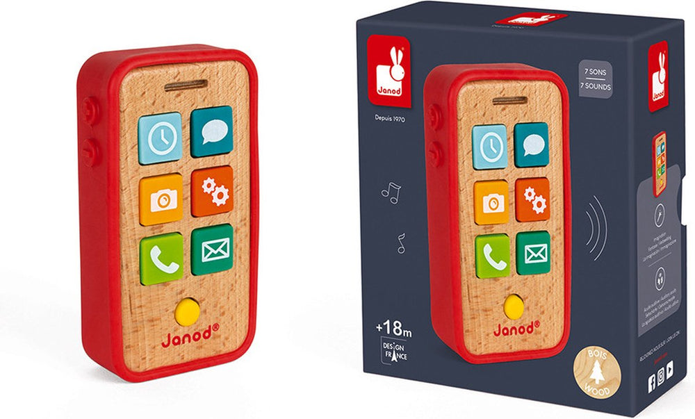 Janod - speelgoedtelefoon - telefoon met geluid